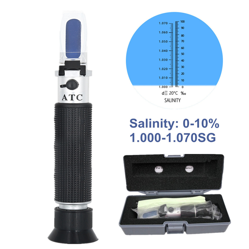 Refractometer Salinity - Ручной рефрактометр солености, измеритель морской соли,