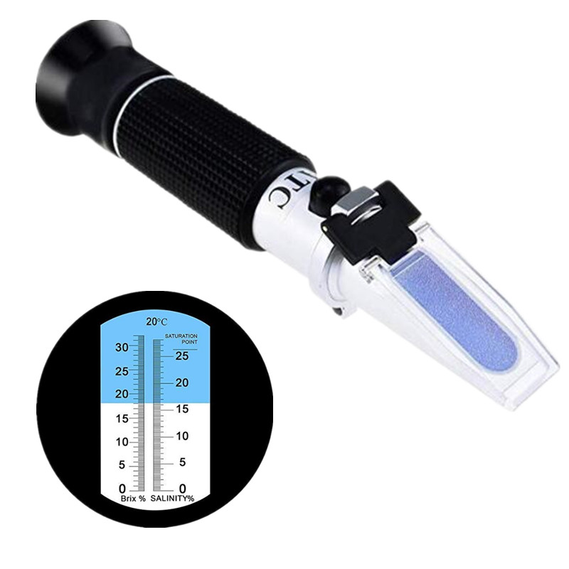 Refractometer Salinity - Портативный рефрактометр для соли 0-32% сахара