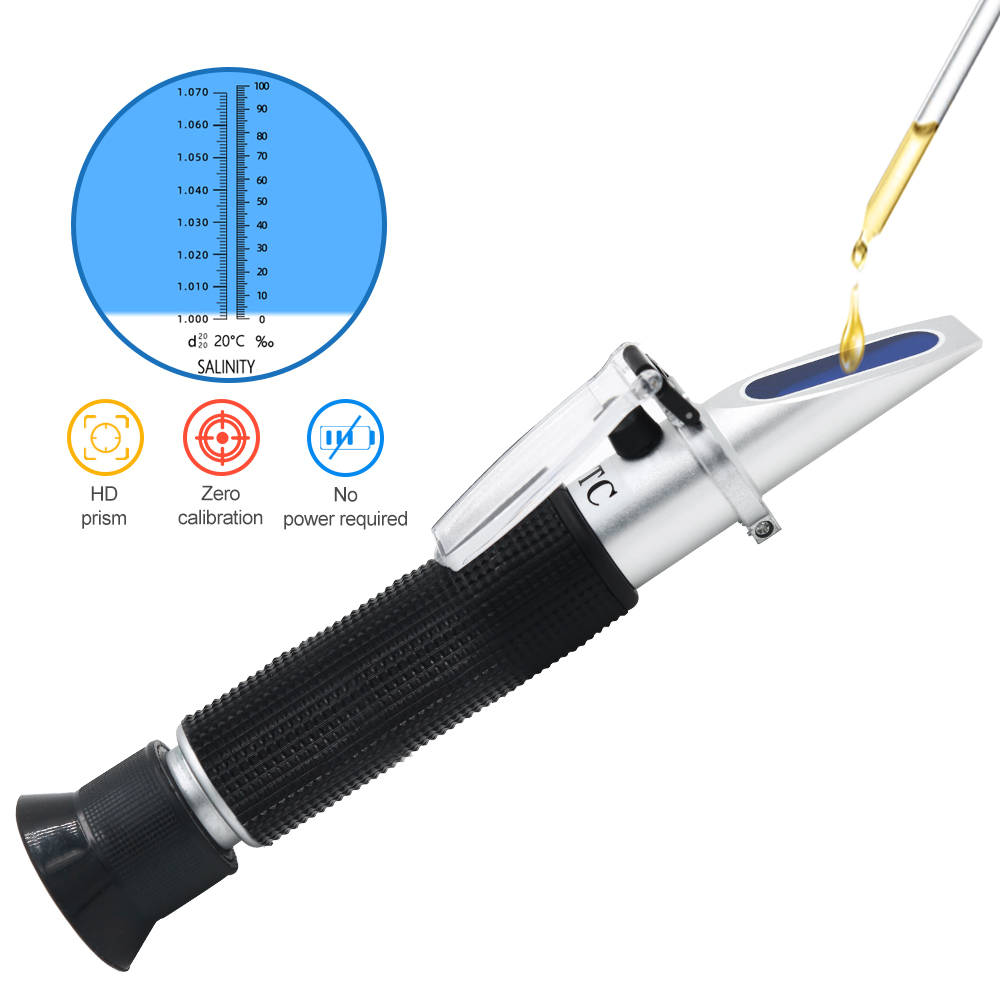 Refractometer Salinity - Ручной рефрактометр солености 0-100% салинометр 1.000-1.070SG