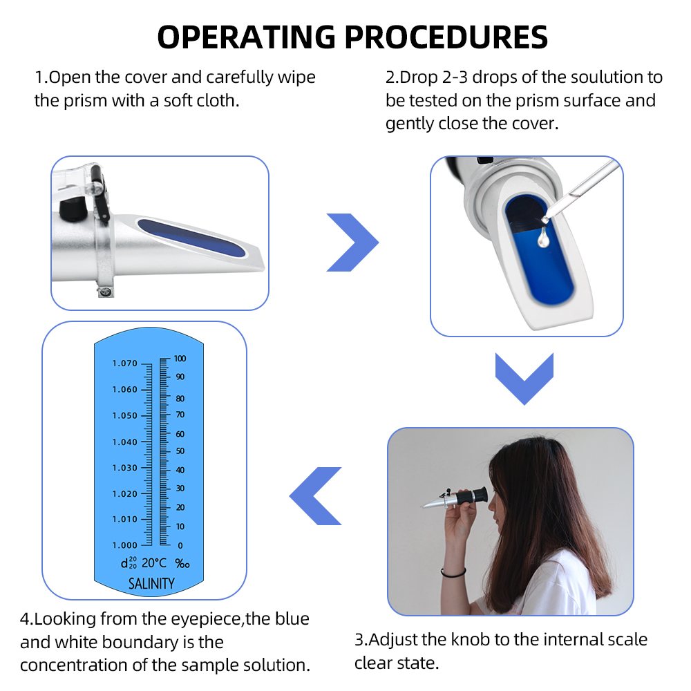 Рефрактометр солености 0-10% 1 – обзор и цена Refractometer Salinity