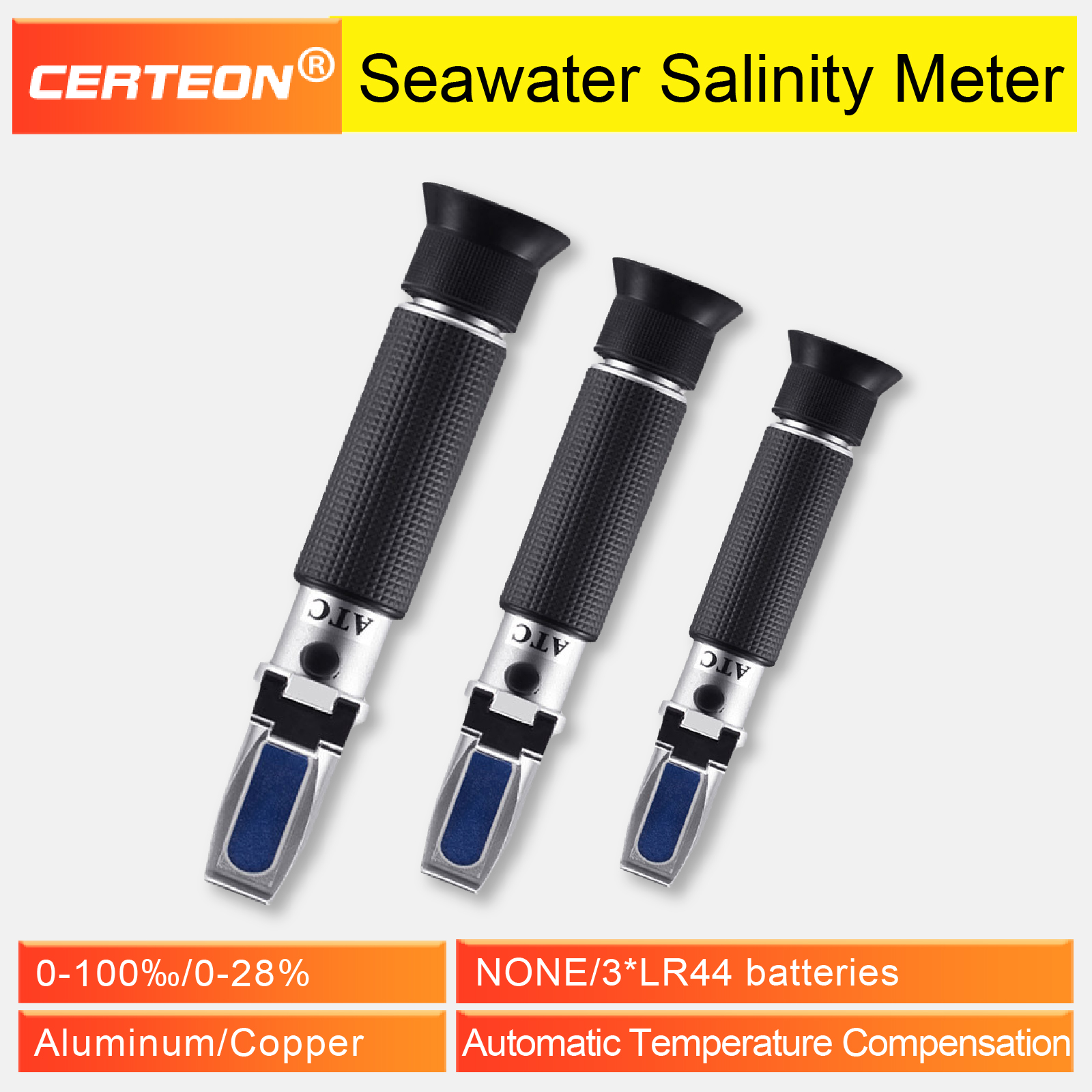 Цифровой измеритель солености  – обзор и цена Refractometer Salinity