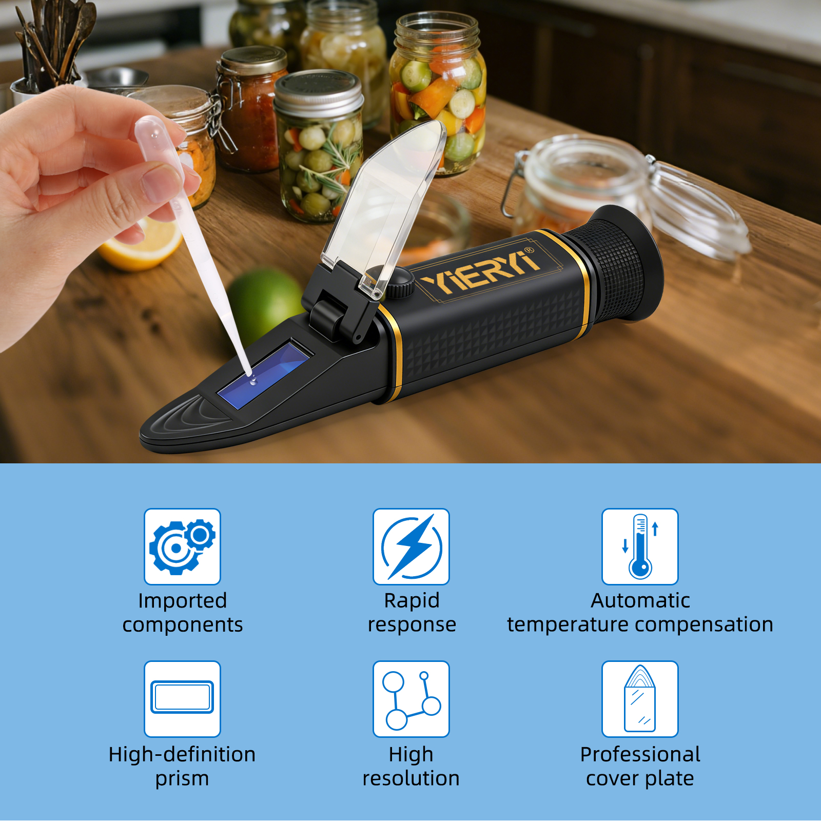 Рефрактометр Yieryi 0-28% для  – обзор и цена Refractometer Salinity