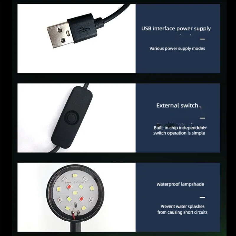 USB LED-лампа для аквариума с  – обзор и цена Aquarium Marine Light