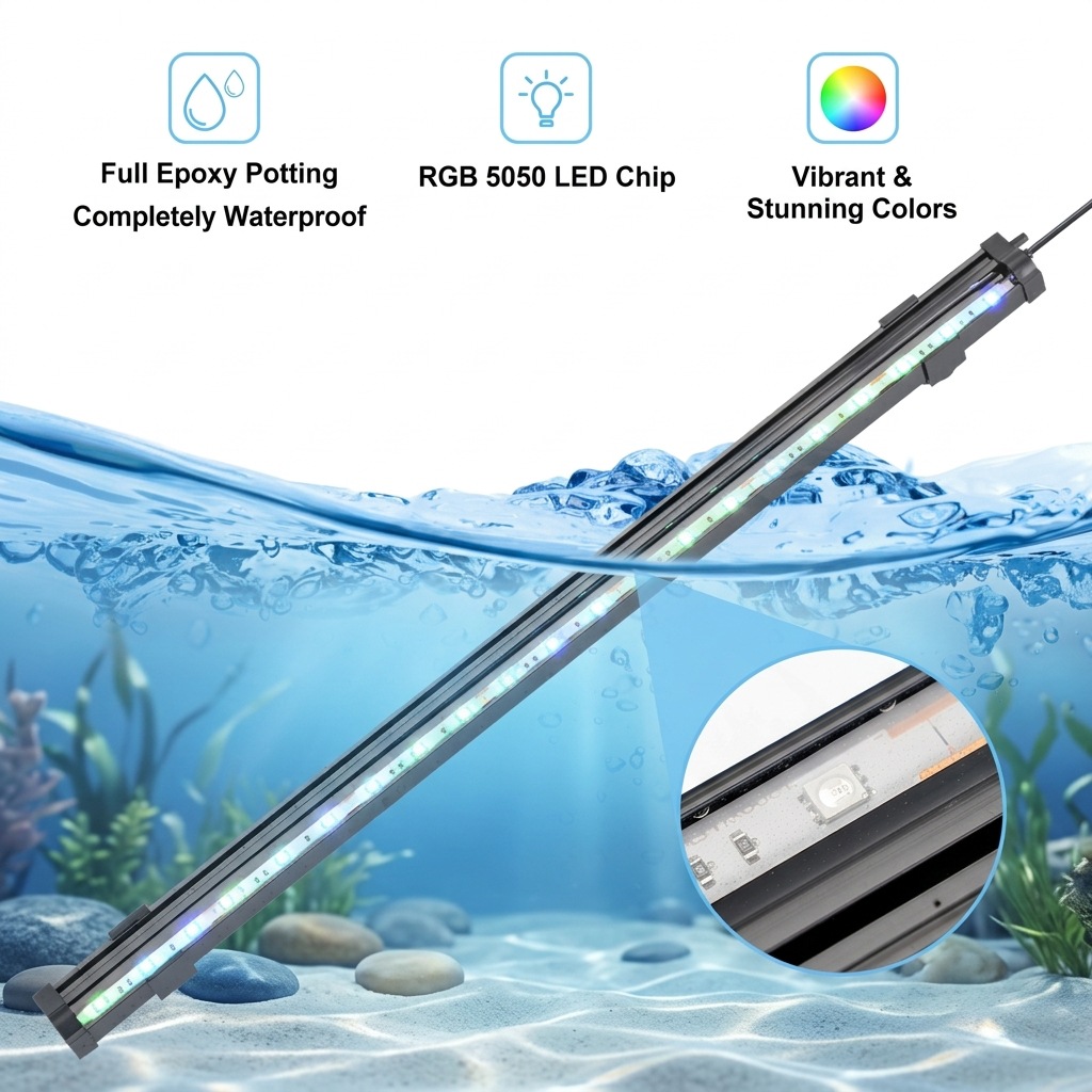 USB LED-лампа для аквариума с  – обзор и цена Aquarium Marine Light